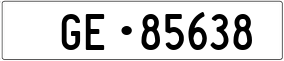 Truck License Plate
